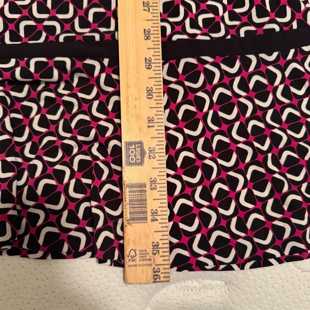 Michael Kors Womens Geometric Print Shift Dress Size L Casual Stylish - Picture 5 of 8